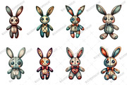 Halloween Voodoo Bunny Doll Clipart, an Illustration by designcity5 (Thumbnail 3 of 5)