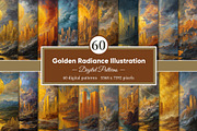 Golden Radiance Illustration, a Decorative Illustration by Housui Patterns (Thumbnail 1 of 12)