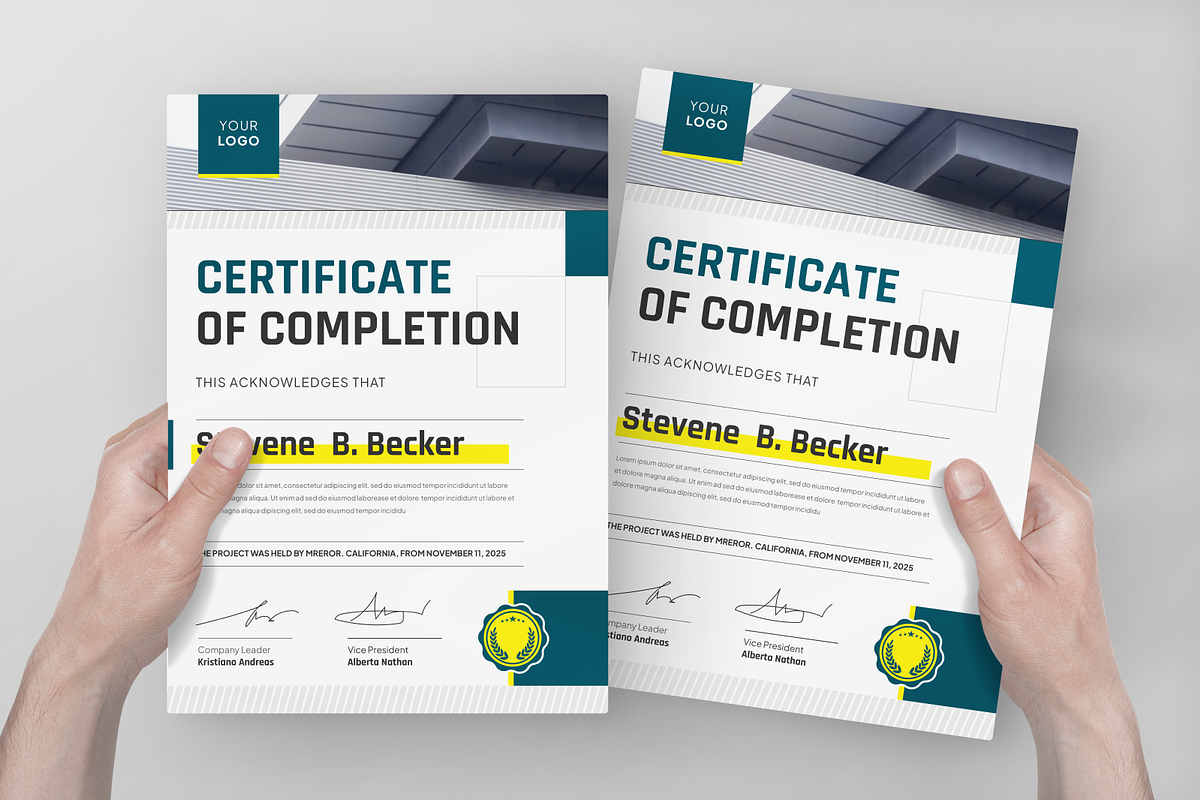 Business Potrait Certificate, a Stationery Template by Annora Studio (Photo 4 of 5)