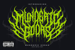 Munderic Godas Death Metal Font