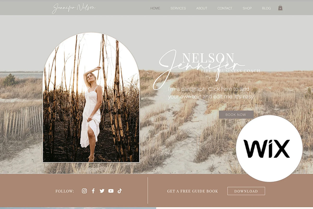 Wix Website Template - Girl Boss, a Wix Template by pinesandpearls (Photo 1 of 9)