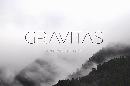 GRAVITAS | Modern font, a Sans Serif Font by AngelinaKovel