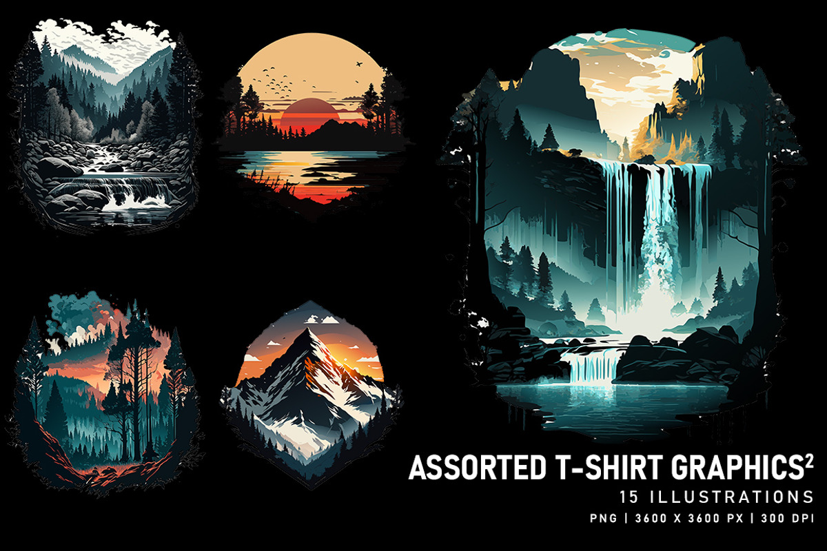 Assorted T-Shirt Graphics 2.0, a Decorative Illustration by Digital Art Creations (Photo 1 of 5)