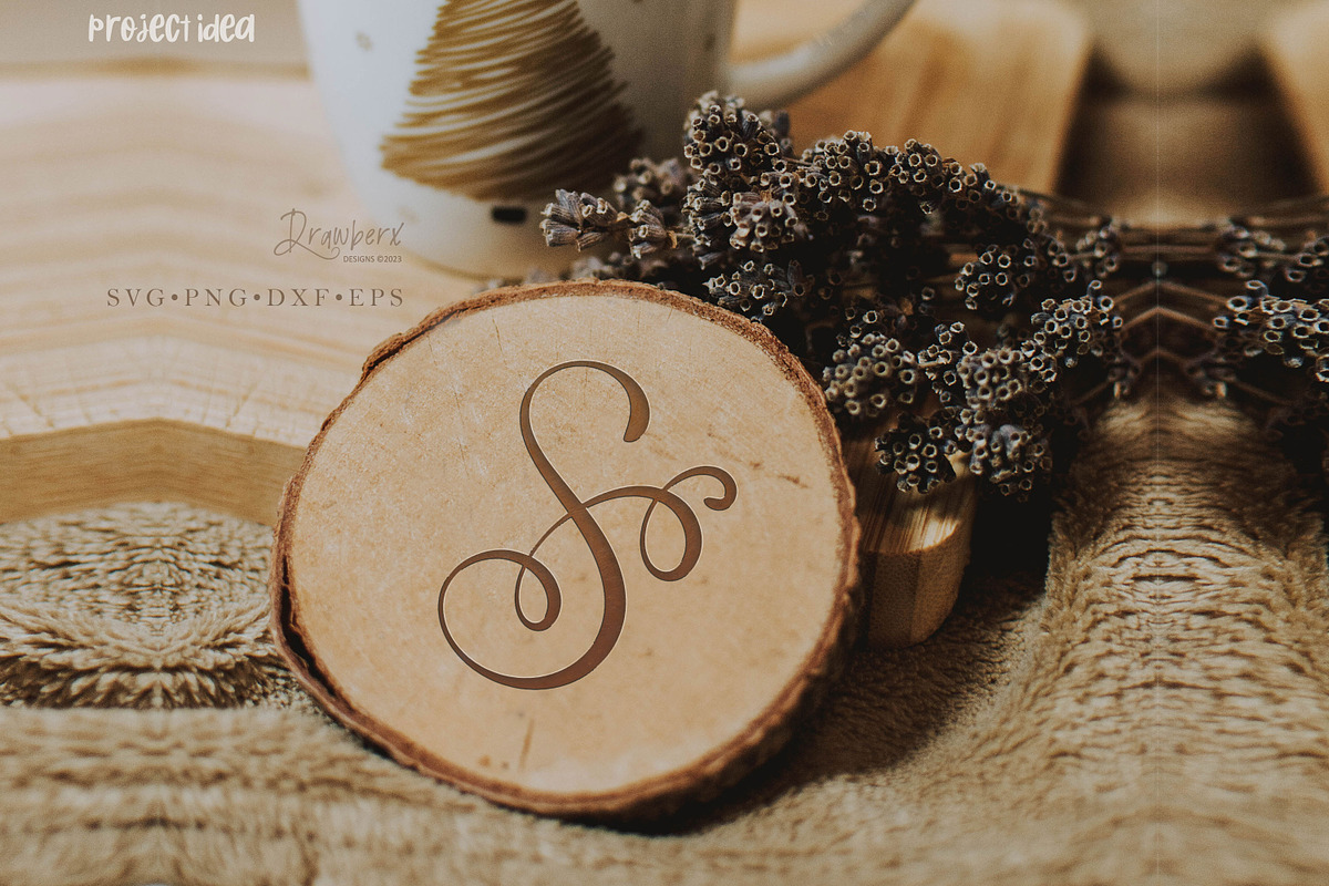 Fancy Script Letters svg Cutfile 050, a Graphic by Drawberx