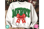 Merry Christmas Crochet PNG, a Seasonal Illustration by RETROVIBZDESIGNS (Thumbnail 2 of 6)
