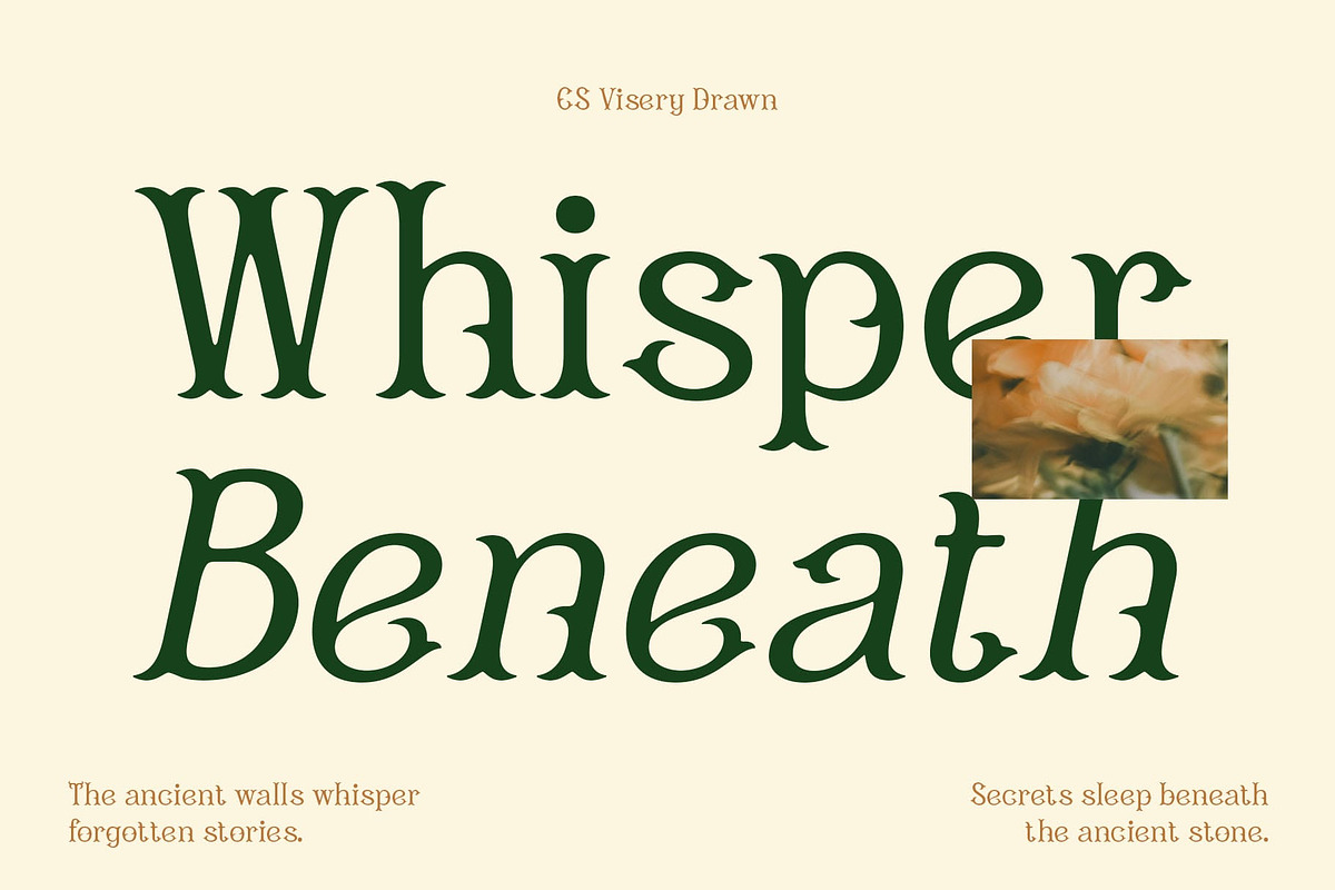 CS Visery Drawn, a Serif Font by Craft Supply Co. (Photo 2 of 8)