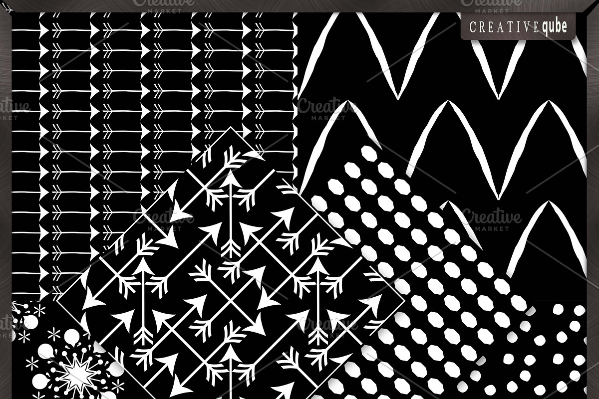 Digital Papers - Black and white preview 2