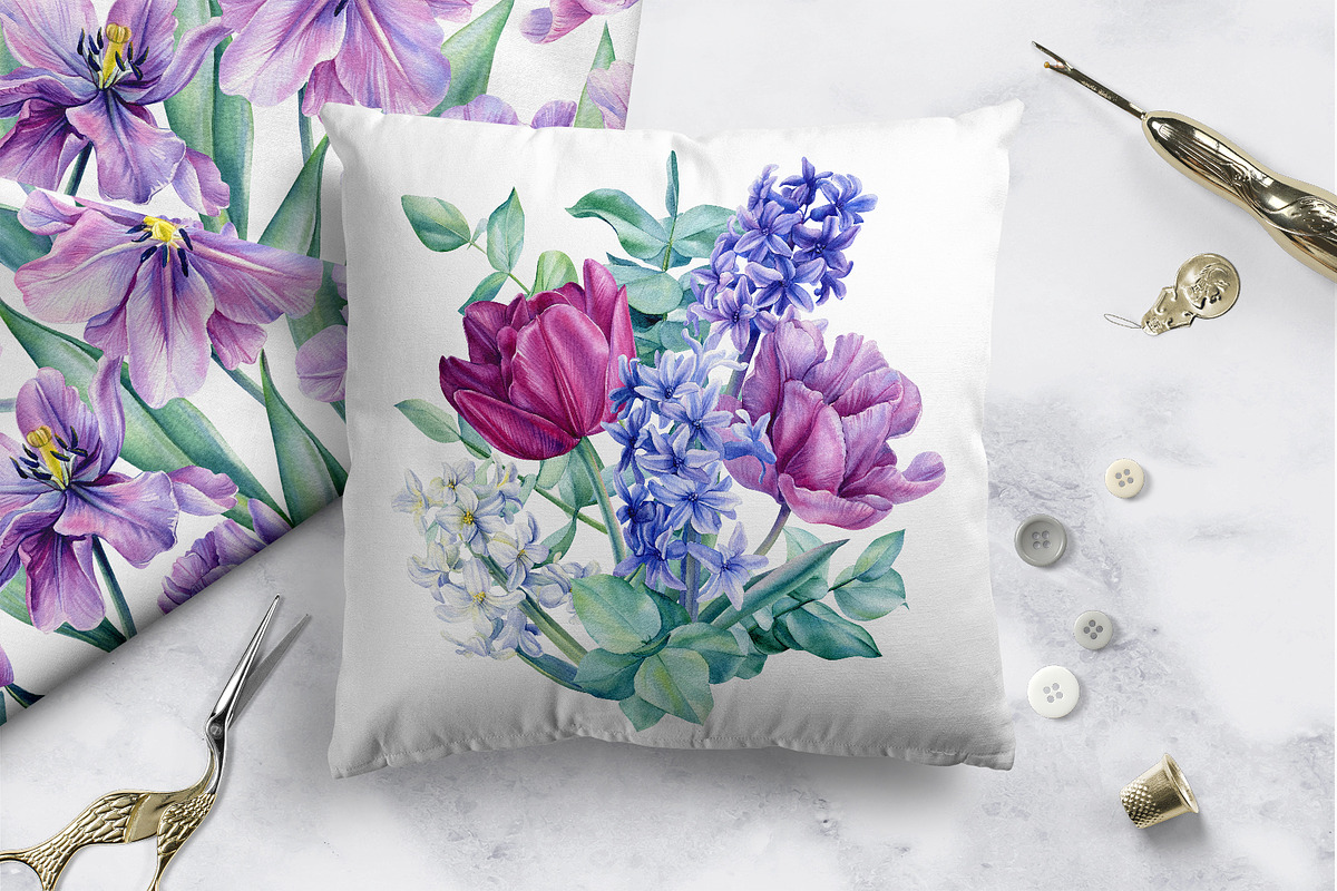 Floral painting spring bouquet, an Illustration by Hanna Hryharenka (Photo 11 of 14)