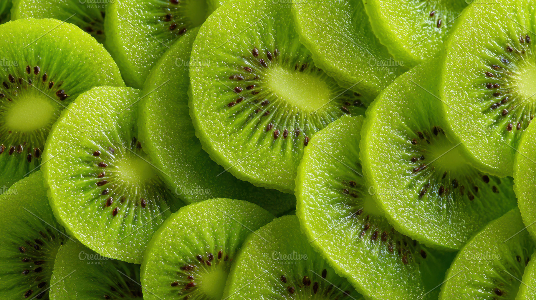 Sliced kiwi pieces together, a Photo by Beautiful things