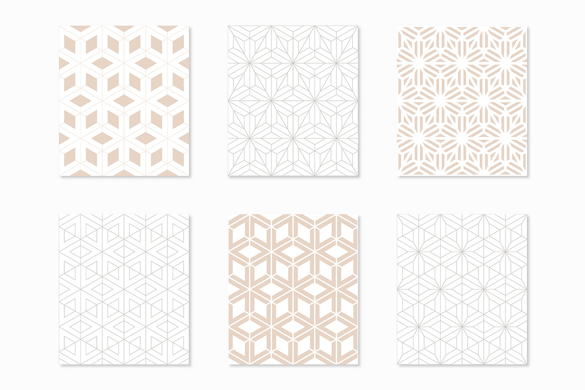 Rhythmic Seamless Patterns, a Pattern Graphic by Curly_Pat (Photo 2 of 6)