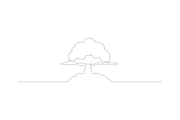 Atomic mushroom bomb continues line, an Object Graphic by lawoel (Thumbnail 3 of 3)