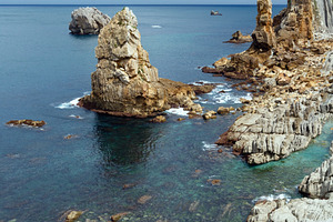 Atlantic ocean coastline near Portio Beach, a Nature Photo by YuriyB
