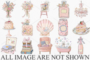 Watercolor Girl Power Woman Clipart, a Seasonal Illustration by Canvas Craft (Thumbnail 4 of 10)