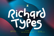 Richard Types, a Sans Serif Font by HRDR (Thumbnail 1 of 12)