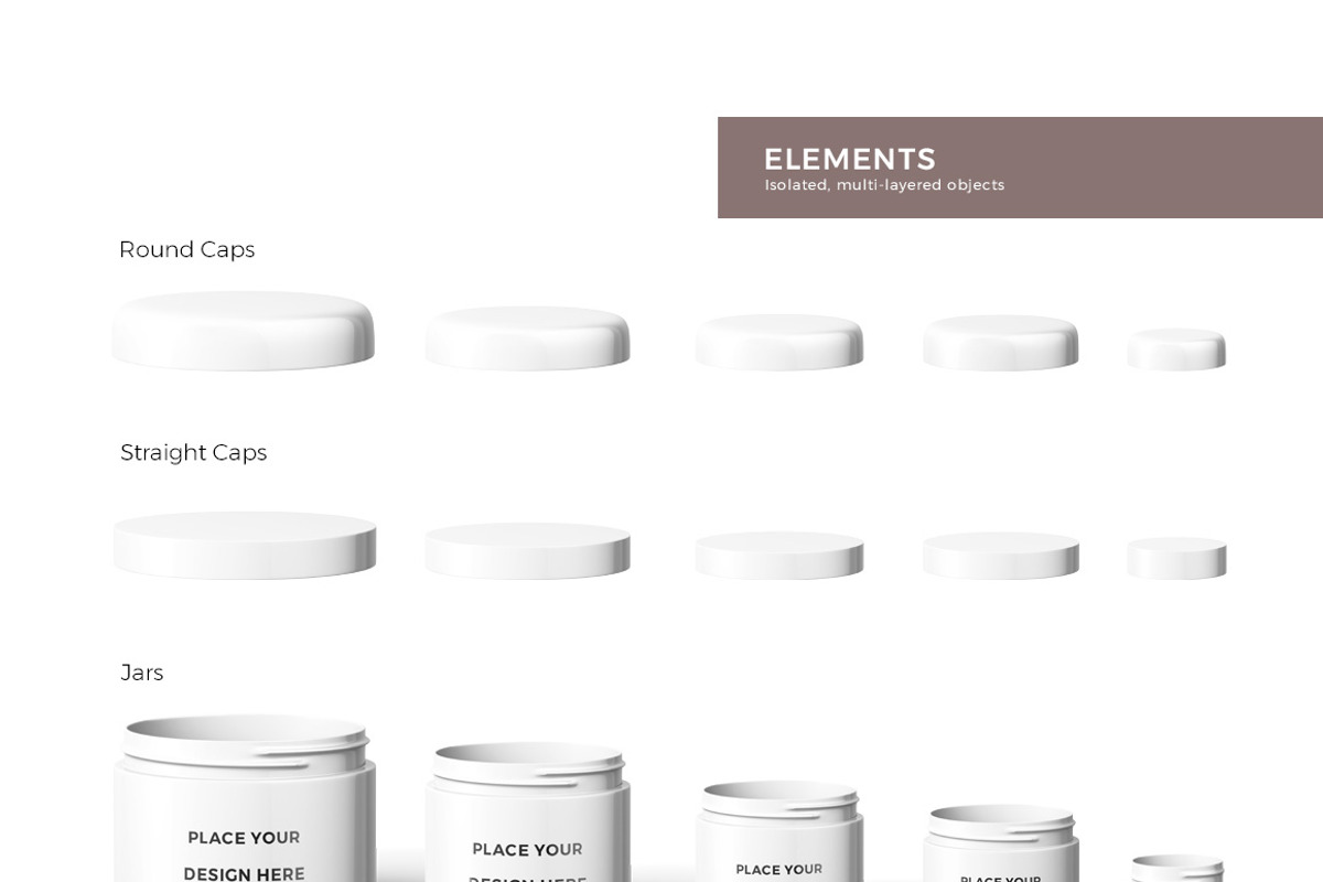 Cosmetic Jars Mockup, a Mask Mockup by Kotulsky Mockups (Photo 2 of 4)