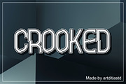 Crooked font, a Font by artditiastd (Thumbnail 1 of 3)