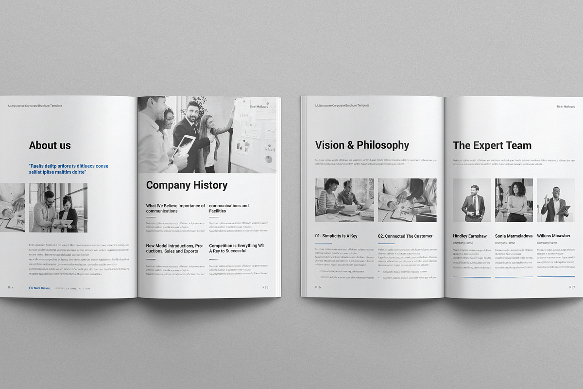 Multipurpose Corporate Brochure, a Brochure Template by E-Type (Photo 3 of 7)