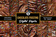 Chocolate Frosting Seamless Texture, a Background Graphic by Creative Store (Thumbnail 1 of 5)