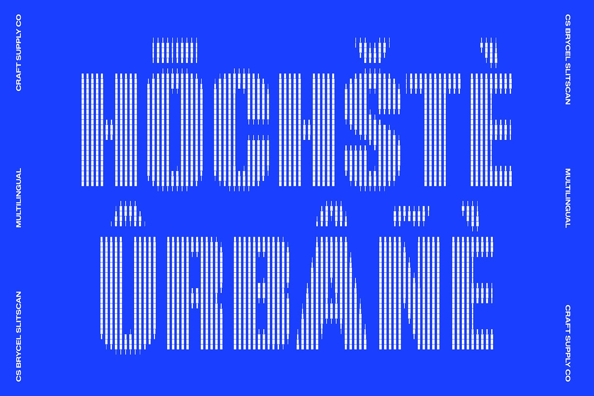 CS Brycel Slitscan, a Sans Serif Font by Craft Supply Co. (Photo 7 of 8)
