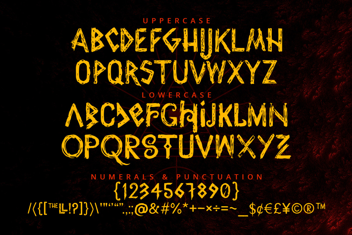 Wrathobia Display Font preview 2