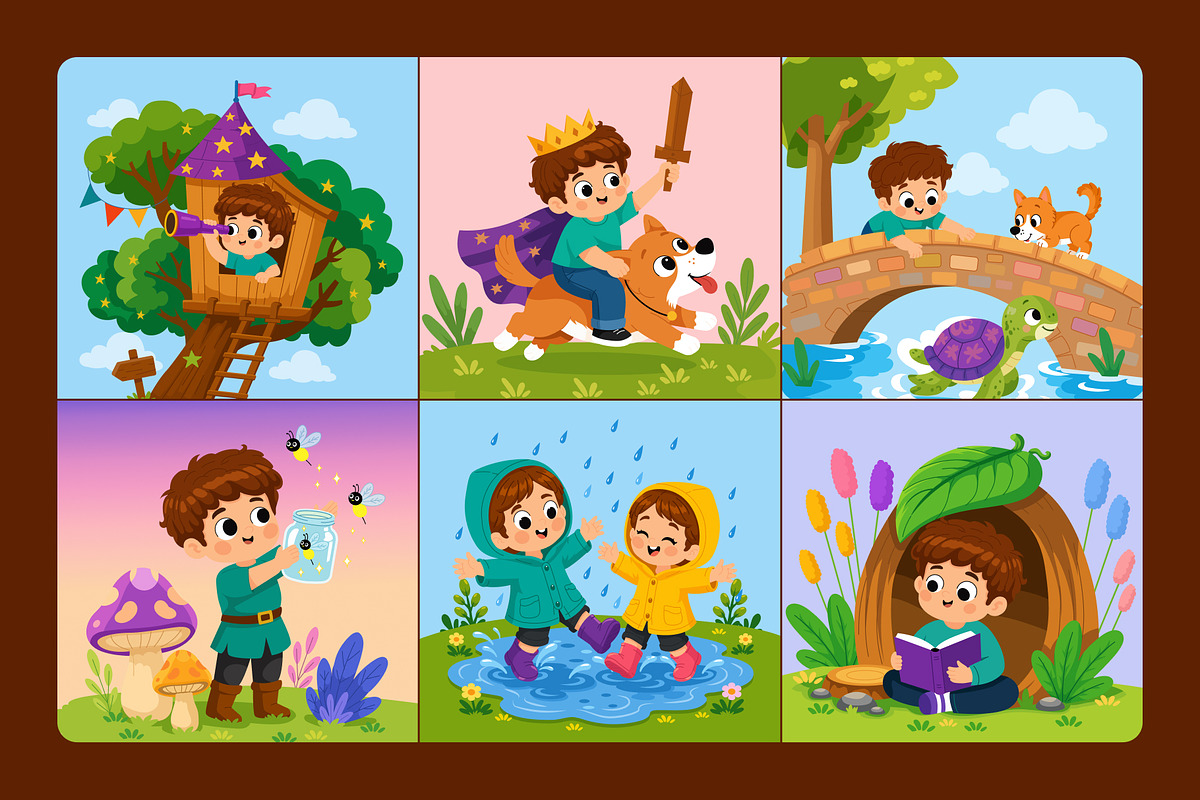 65 Story Book Flat Illustrations, an Education Illustration by Brickclay (Photo 8 of 11)