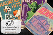 Retro Halloween Posters, a Background Graphic by NiiiNArt (Thumbnail 9 of 9)
