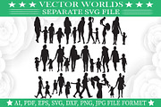 Mother With Kid Svg, Kids Svg, an Object Graphic by VectorWorlds (Thumbnail 1 of 3)