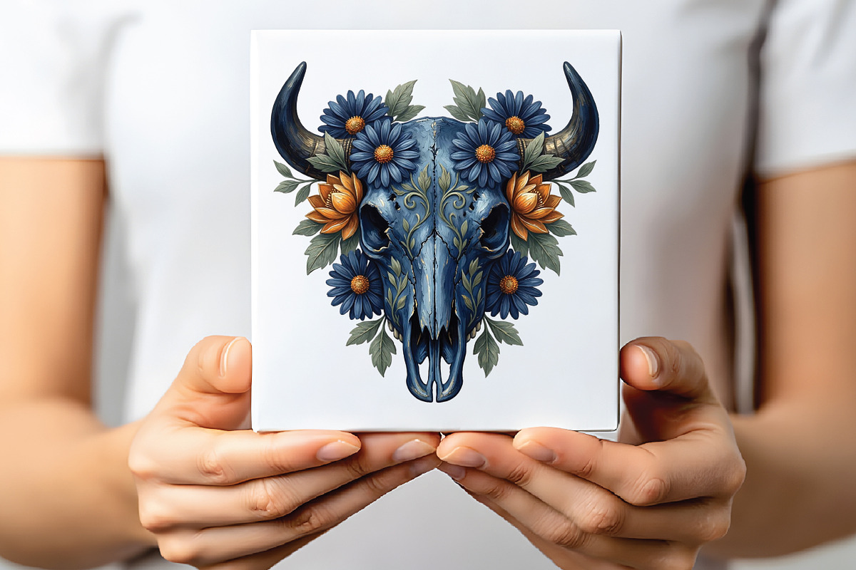 Western Cow Skull PNG, an Illustration by CraftArtStudio (Photo 2 of 4)