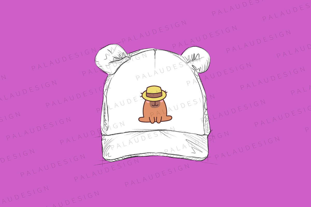 Kawaii Capybara Loves the Farm, an Animal Illustration by Palau (Photo 4 of 12)