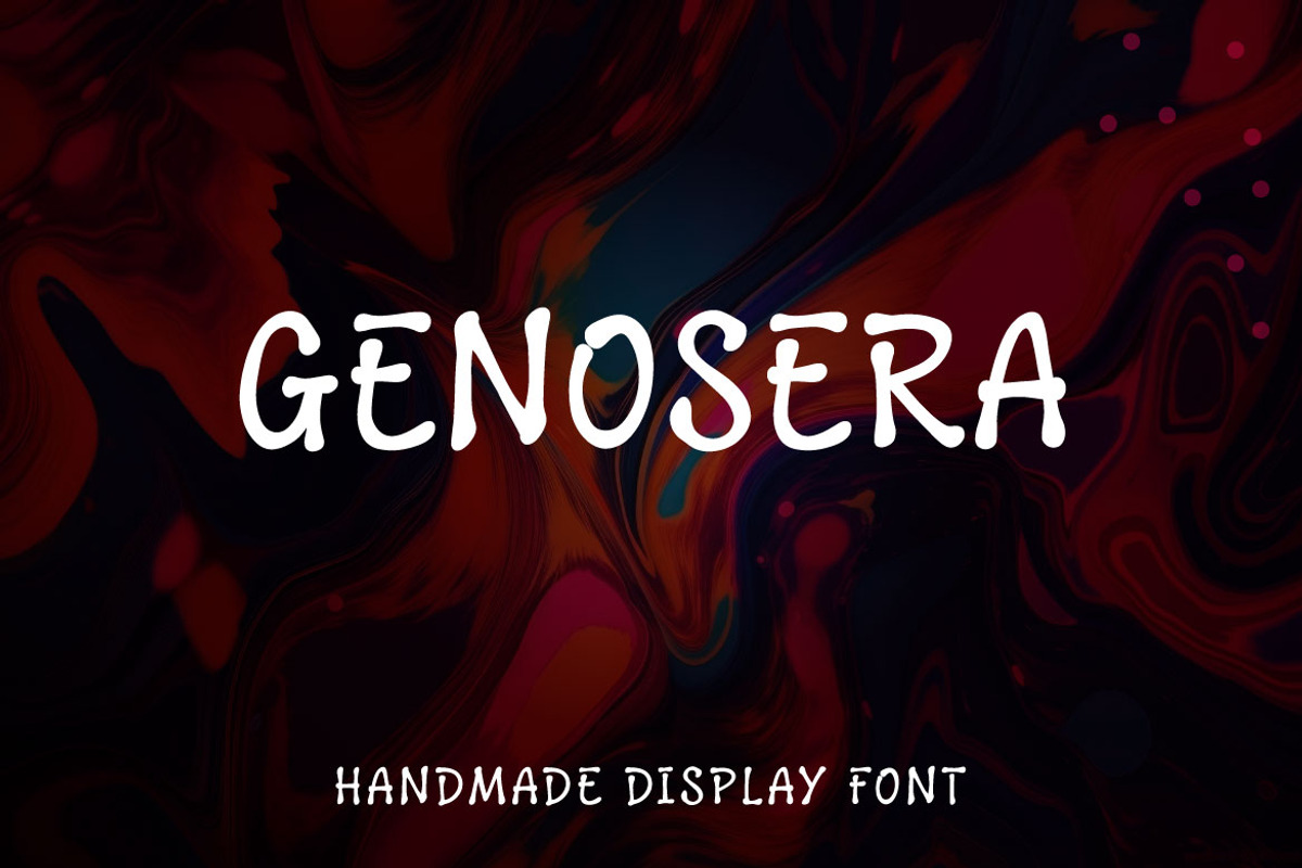 Genosera, a Handwritten Font by Mightyfire (Photo 1 of 4)
