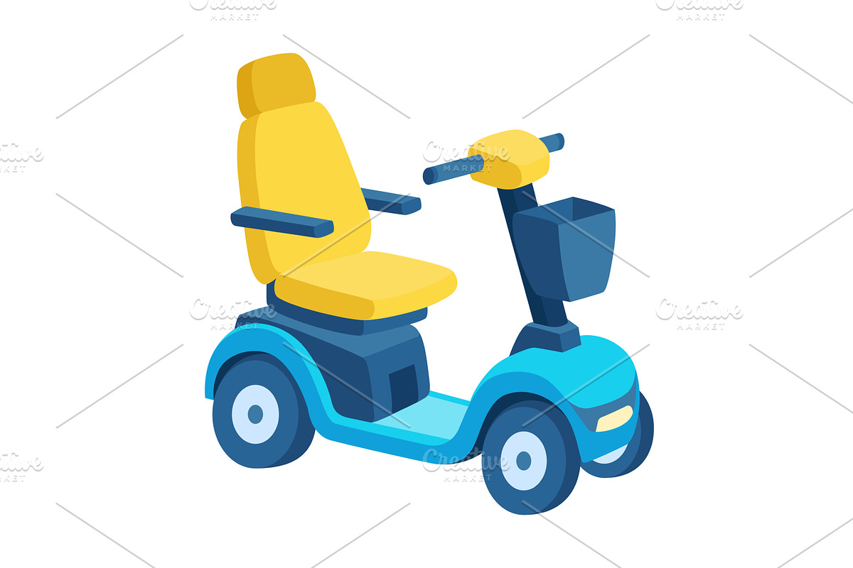 Colorful Electric Mobility, an Illustration by Things for designers