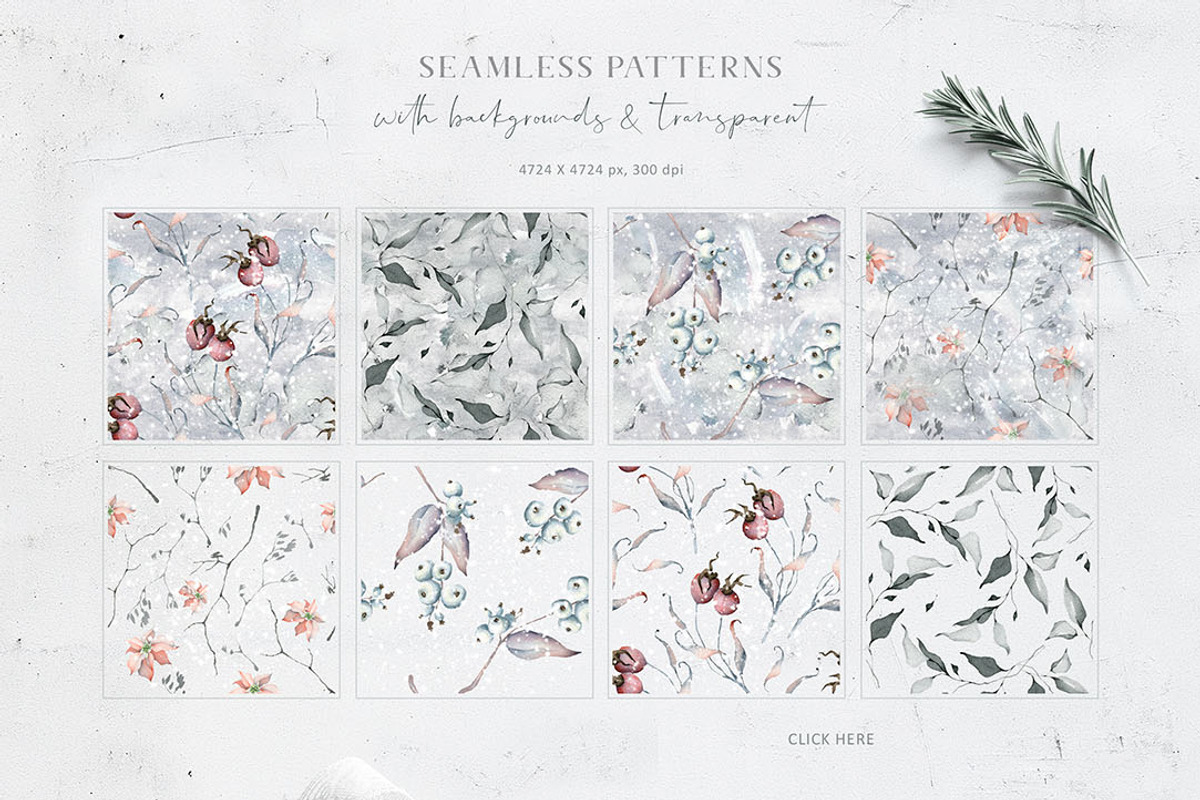 Winter Watercolors&Alphabets, a Decorative Illustration by Eva Katerina (Photo 17 of 23)