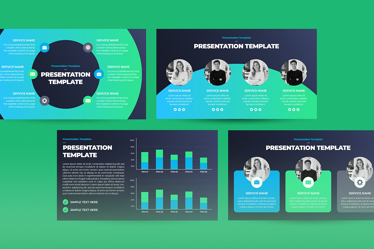Sleek Marketing Pitch Deck, a Presentation Template by CreativeUP (Photo 4 of 6)