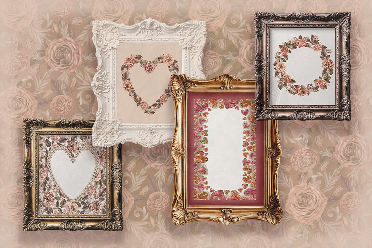 Love&Rose botany vintage watercolor, a Decorative Illustration by EL_SUHOVA (Photo 10 of 13)