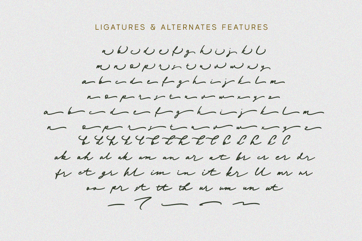 Magic Gleam - Script Handwritten, a Script Font by Letterhend Studio (Photo 8 of 9)