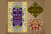 Label Art Nouveau - sets, a Decorative Illustration by Stanislav Kharchevskyi (Thumbnail 4 of 8)