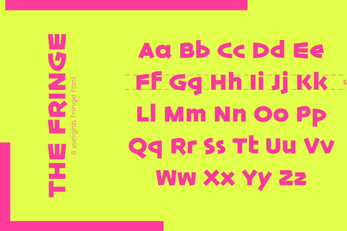 The Fringe, a Sans Serif Font by OS type (Photo 2 of 6)
