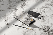 Toile Black and White Floral Pattern, a Pattern Graphic by paper aesthetic (Thumbnail 2 of 10)