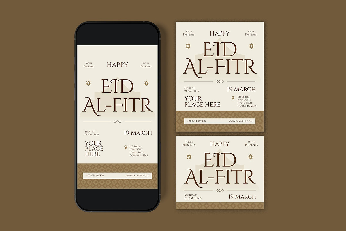 Eid Al Fitr Flyer, a Flyer Template by graphicook (Photo 3 of 3)