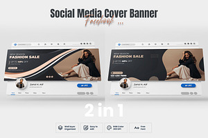 Fashion Social Media Facbook Cover, a Social Media Template by zahidhossainalif