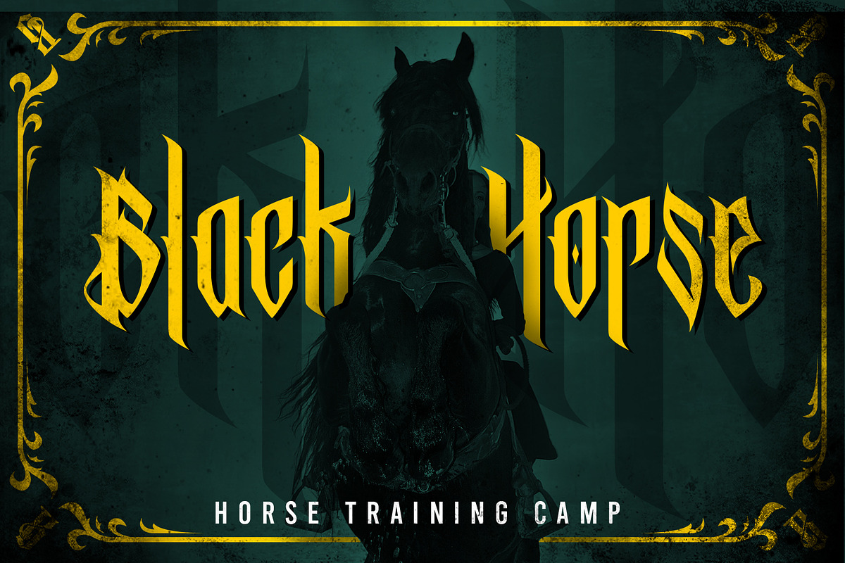 Bathory - Blackletter font, a Blackletter Font by Brightone (Photo 5 of 6)