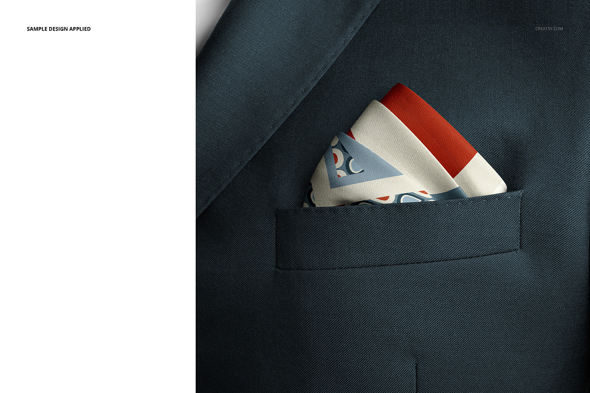 Pocket Square Mockup Set, a Product Mockup by creatsy5 (Photo 17 of 22)