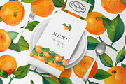Watercolor Mandarin Fruits Vol. 2, a Food Illustration by Olga Begak Art & Design (Thumbnail 8 of 8)