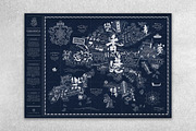 Hong Kong Map Illustration, a Work Illustration by Fundamental Studio (Thumbnail 1 of 12)