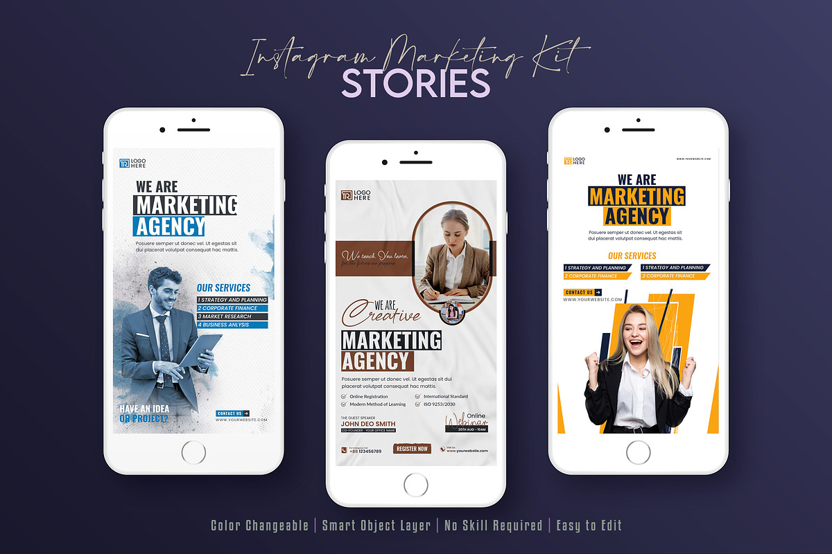 Corporate Social Media Post Bundle, a Social Media Template by Creative_View (Photo 7 of 8)