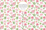 Seamless Roses Patterns, a Pattern Graphic by Irina Diasli (Thumbnail 5 of 6)
