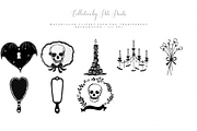 Black Halloween Clipart Set, an Illustration by Pati Paints (Thumbnail 3 of 6)