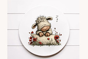 Whimsical Easter lamb clipart, an Illustration by Designworld (Thumbnail 7 of 7)