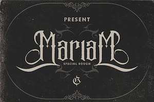 The Mariam story (update), a Blackletter Font by Rvq Type Foundry