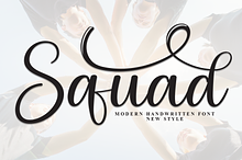 Squad | Script Font